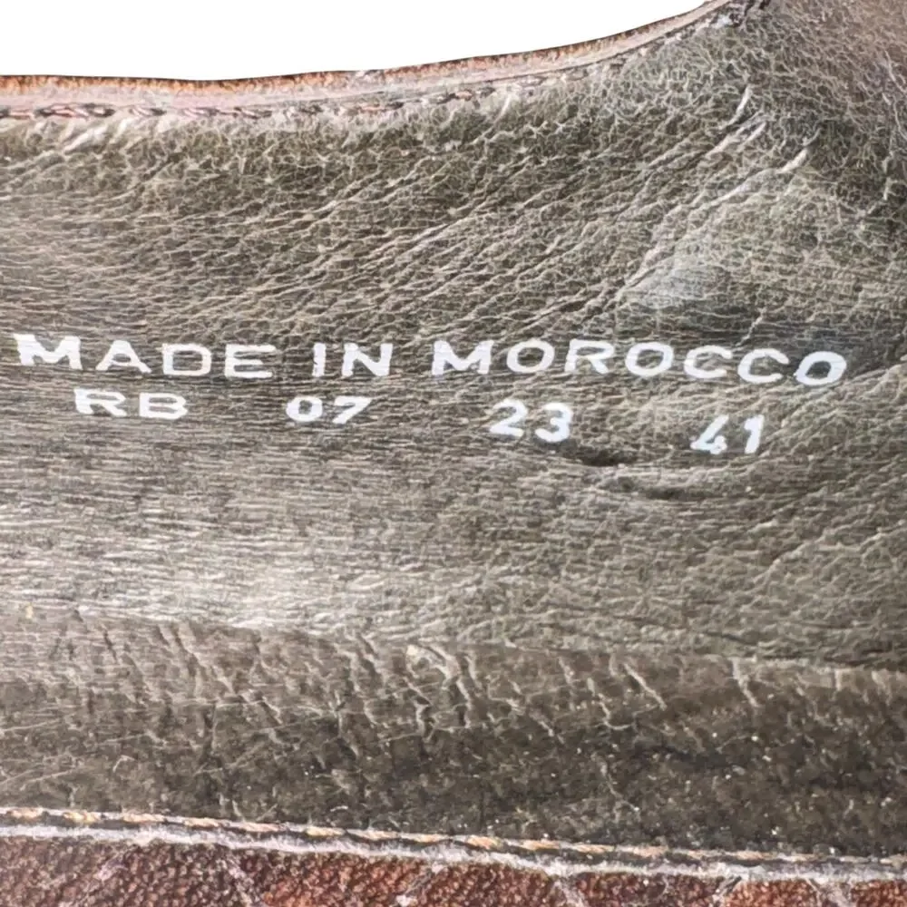 Dansko Giselle Mary Jane Flats Women's Size 10.5 Brown Leather Buckle Shoes